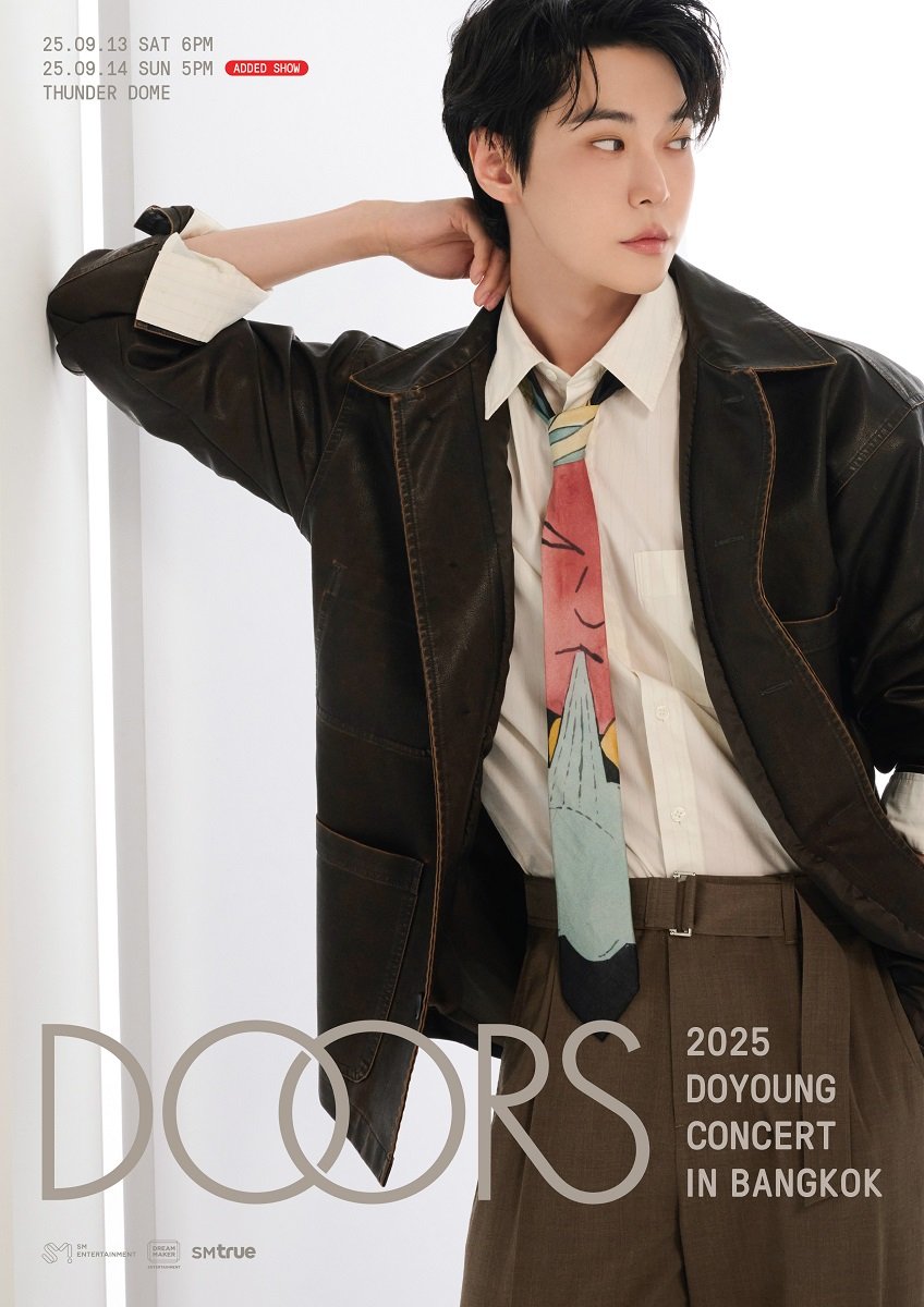 SM True (เอสเอ็ม ทรู) มอบกุญแจเปิด "ประตูแห่งความทรงจำ" ของ DOYOUNG (โดยอง) วง NCT (เอ็นซีที) ในคอนเสิร์ตเดี่ยวเต็มรูปแบบครั้งที่สอง "2025 DOYOUNG CONCERT [ Doors ] in BANGKOK" เริ่มจองบัตร 26-27 ก.ค.นี้!